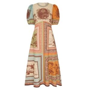 knee length dresses for ladies Faithfull | Women's Jamie Midi Dress Ombre Stripe Juniper main image 0